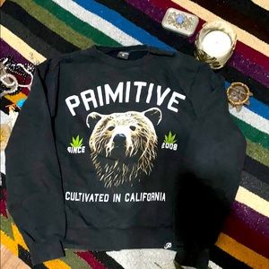 Primitive California bear crew neck sweatshirt